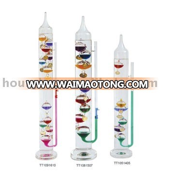 Galileo Thermometer and Glass barometer/Weather Station